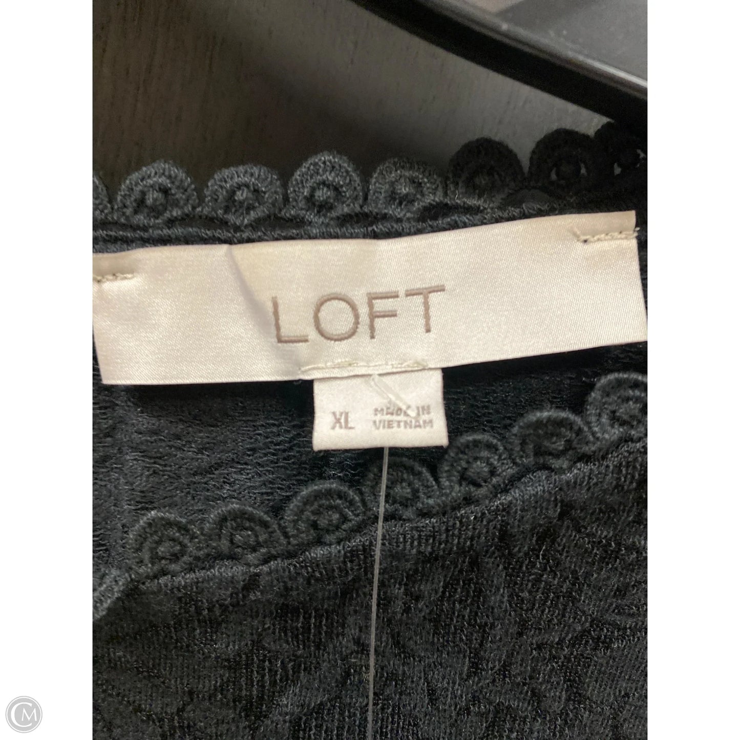 Top Long Sleeve By Loft In Black, Size: Xl