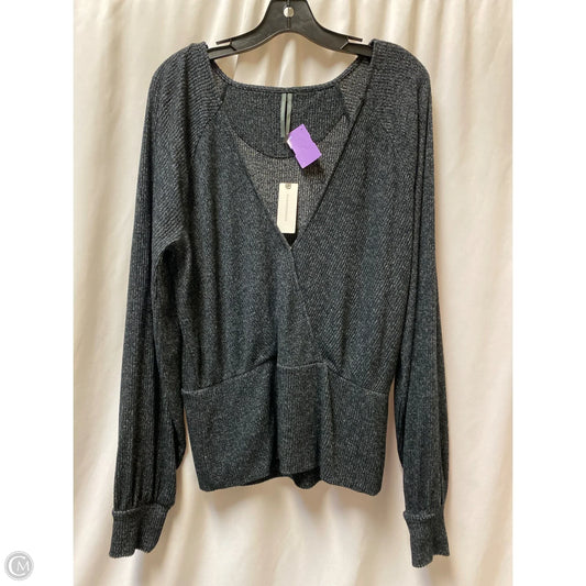 Top Long Sleeve By Anthropologie In Black, Size: Xl