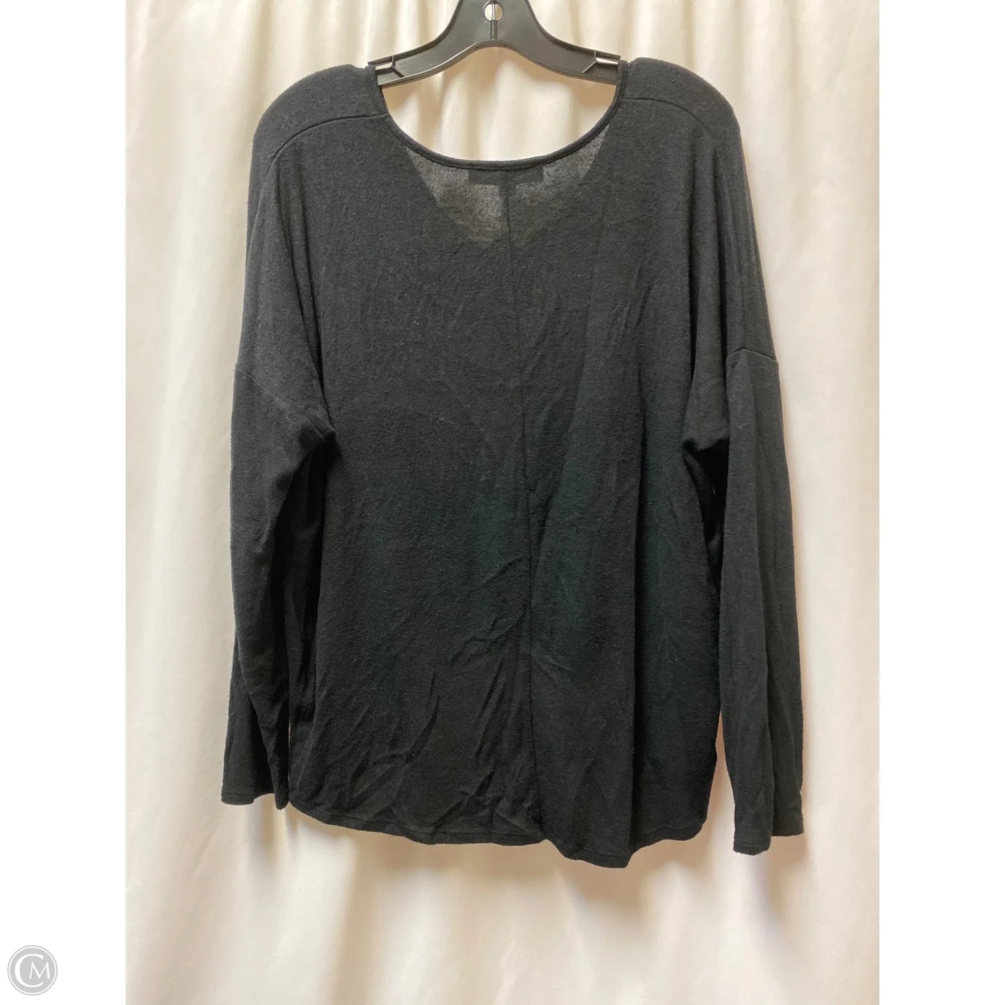 Top Long Sleeve By Loft In Black, Size: L