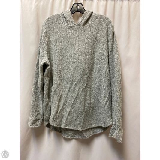 Sweatshirt Hoodie By Loft In Grey, Size: Xl
