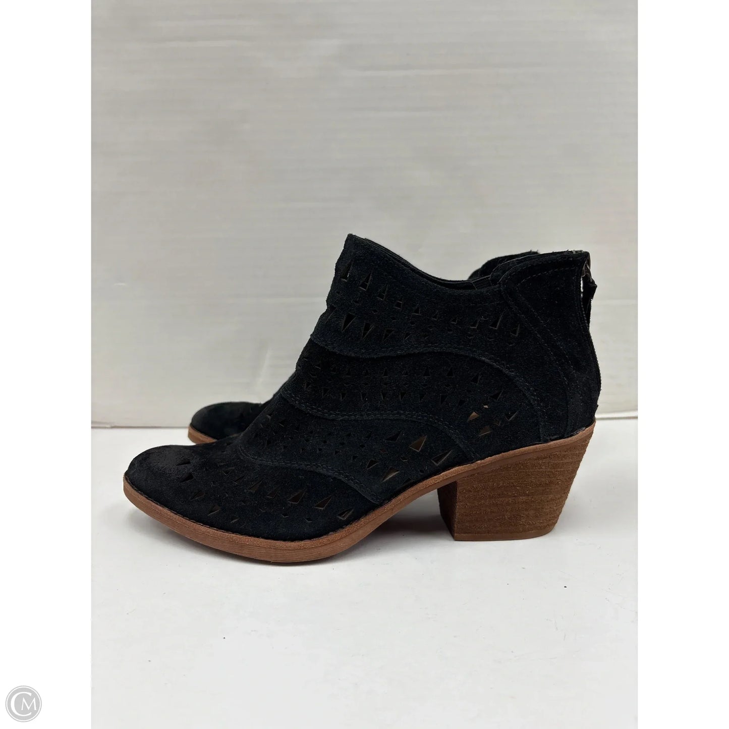 Boots Ankle Heels By Sofft In Black, Size: 10