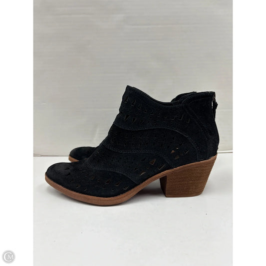 Boots Ankle Heels By Sofft In Black, Size: 10