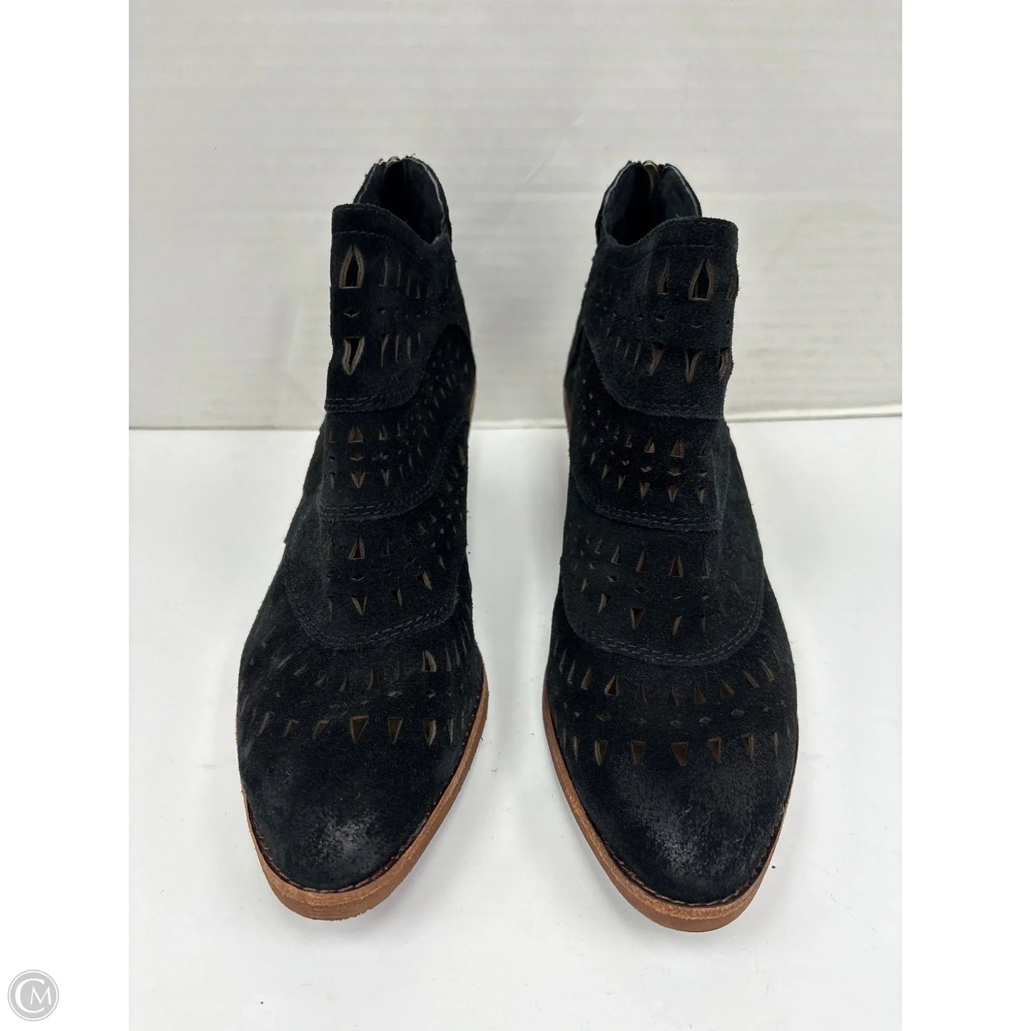 Boots Ankle Heels By Sofft In Black, Size: 10
