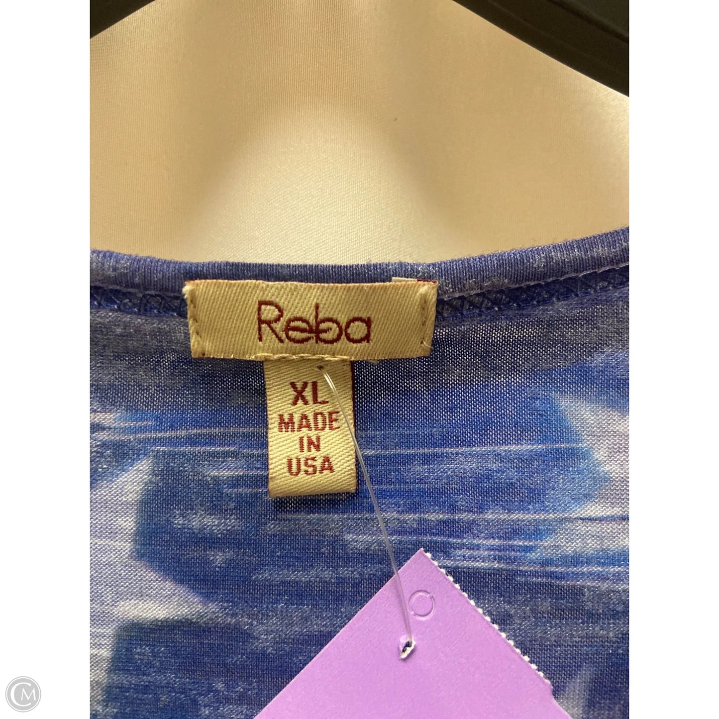 Top Long Sleeve By Reba In Red & White, Size: Xl