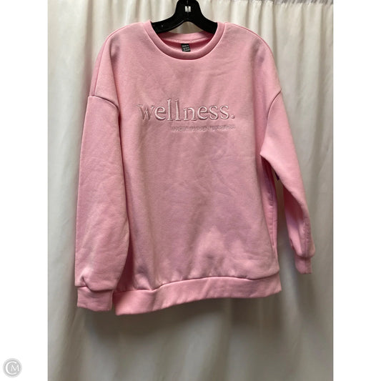 Sweatshirt Collar By Shein In Pink, Size: Xs