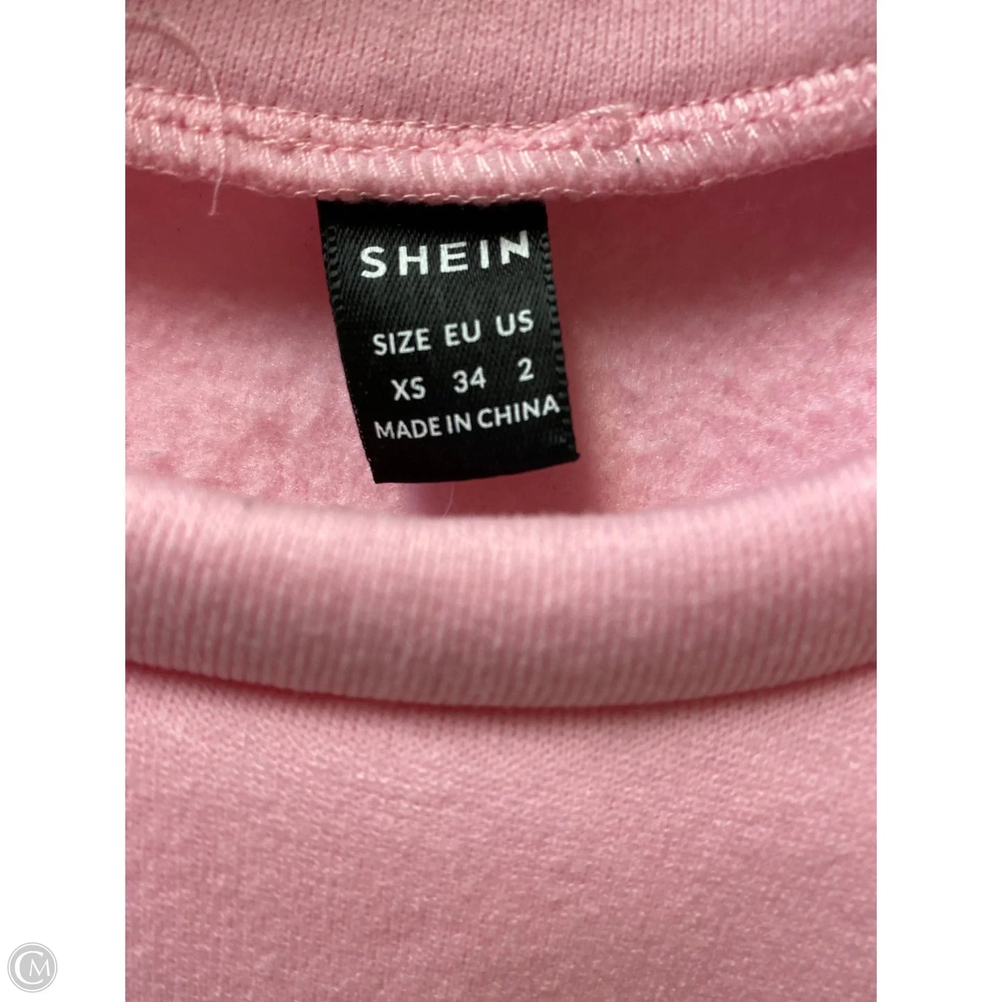 Sweatshirt Collar By Shein In Pink, Size: Xs