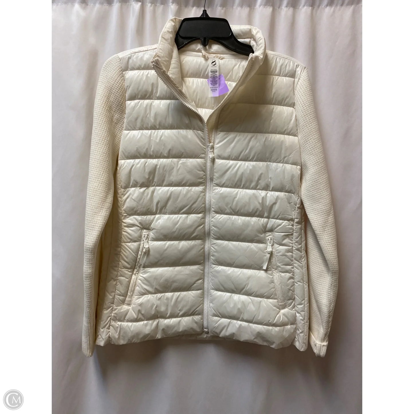 Jacket Puffer & Quilted By Lou And Grey In Cream, Size: S