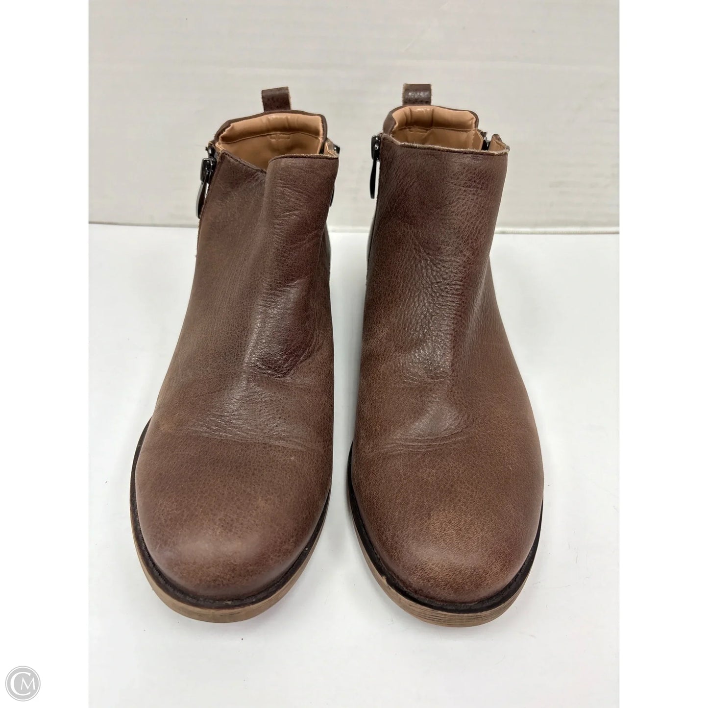 Boots Ankle Flats By Franco Sarto In Brown, Size: 8.5
