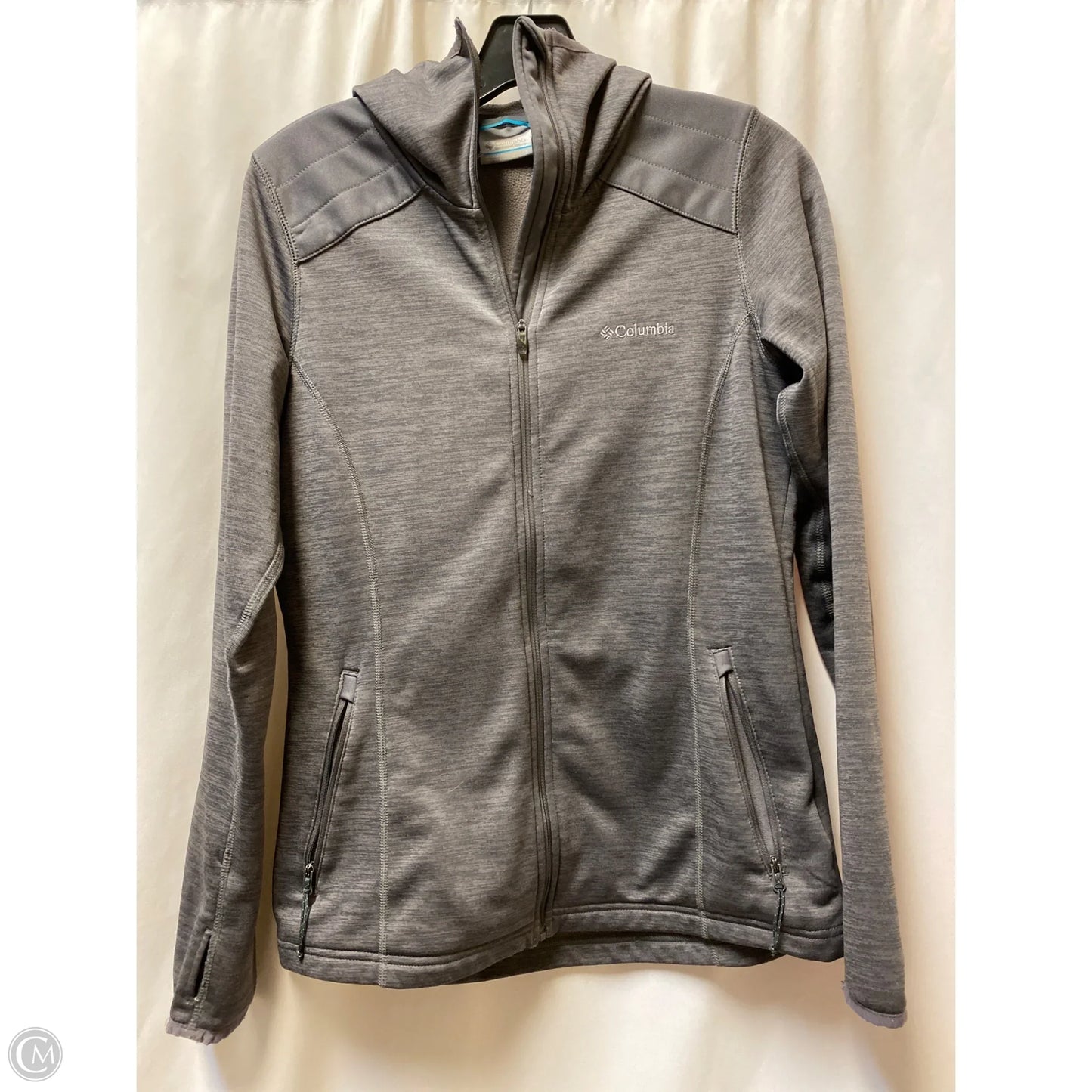 Athletic Top Long Sleeve Hoodie By Columbia In Grey, Size: S