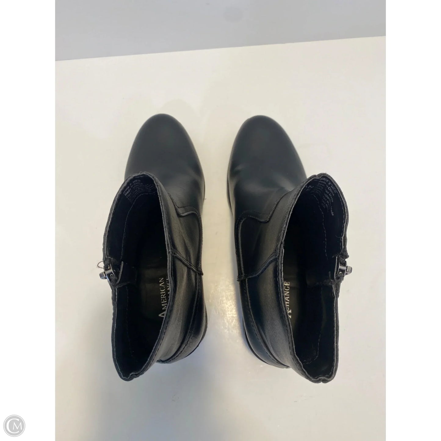 Boots Ankle Heels By Clothes Mentor In Black, Size: 9