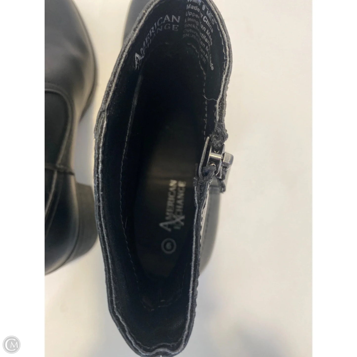 Boots Ankle Heels By Clothes Mentor In Black, Size: 9