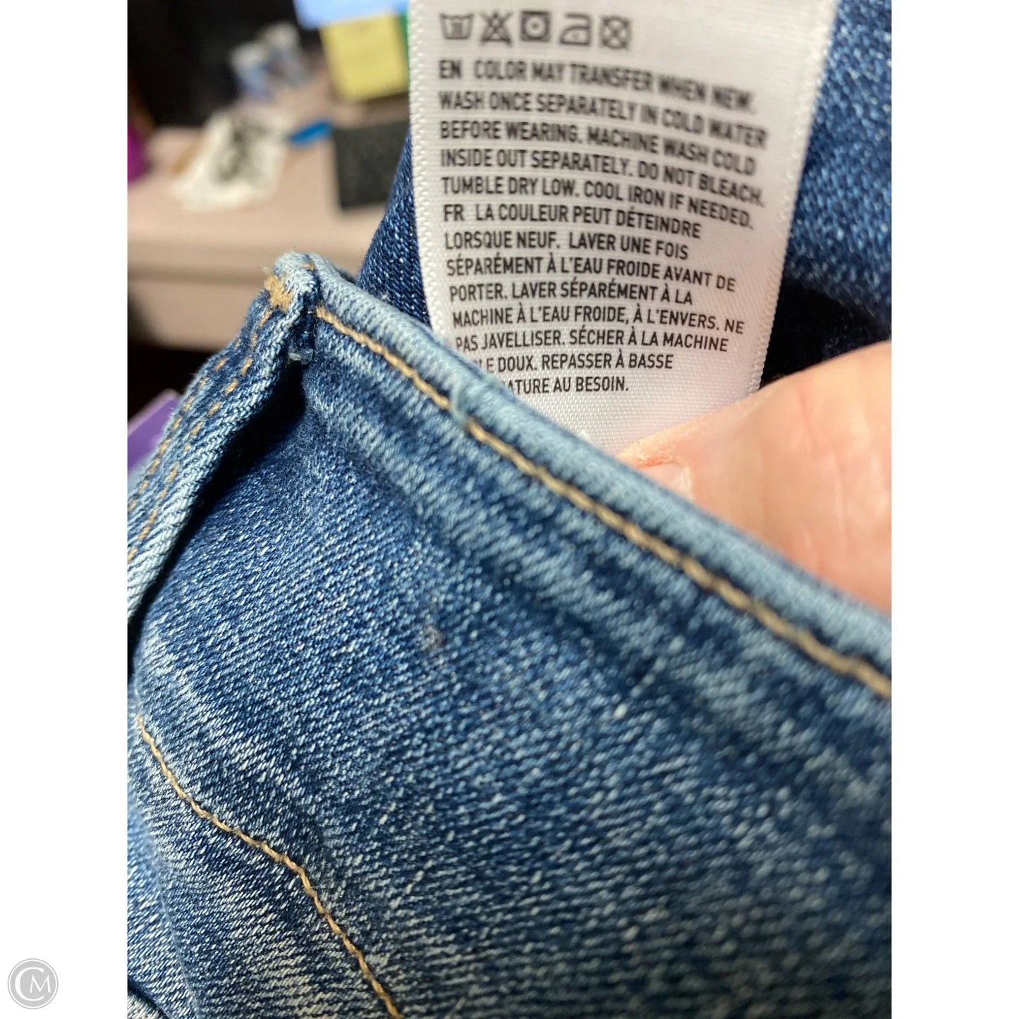 Jeans Skinny By American Eagle In Blue Denim, Size: 0