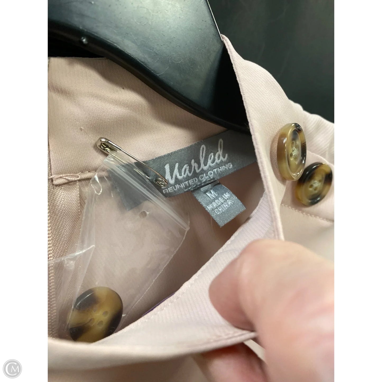 Top Long Sleeve By Marled In Pink, Size: M