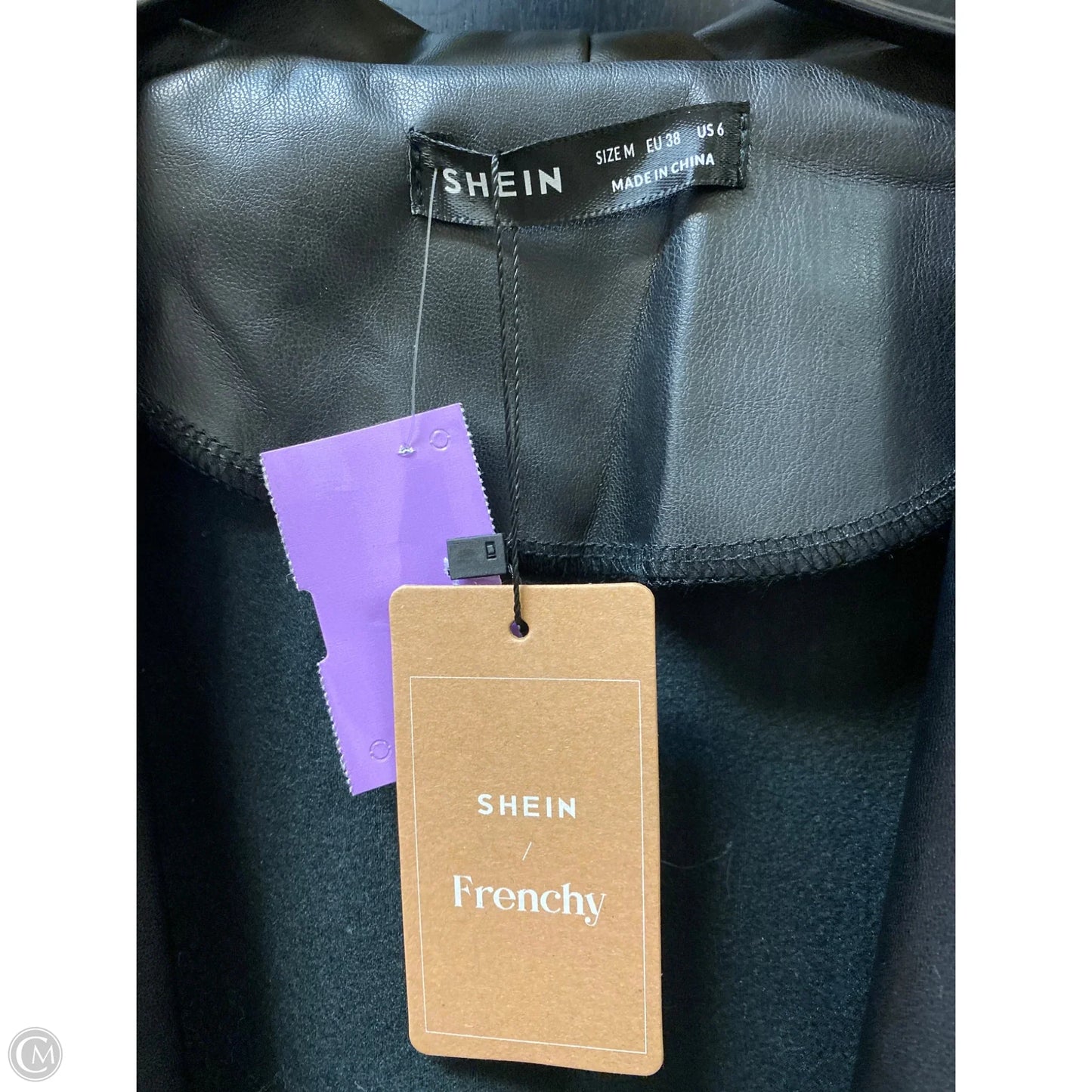 Jacket Moto By Shein In Black, Size: M