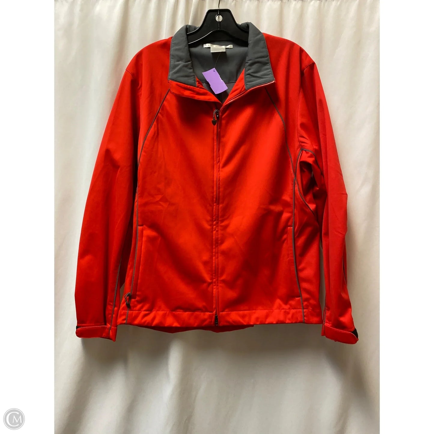 Athletic Jacket By Nike In Red, Size: Xl