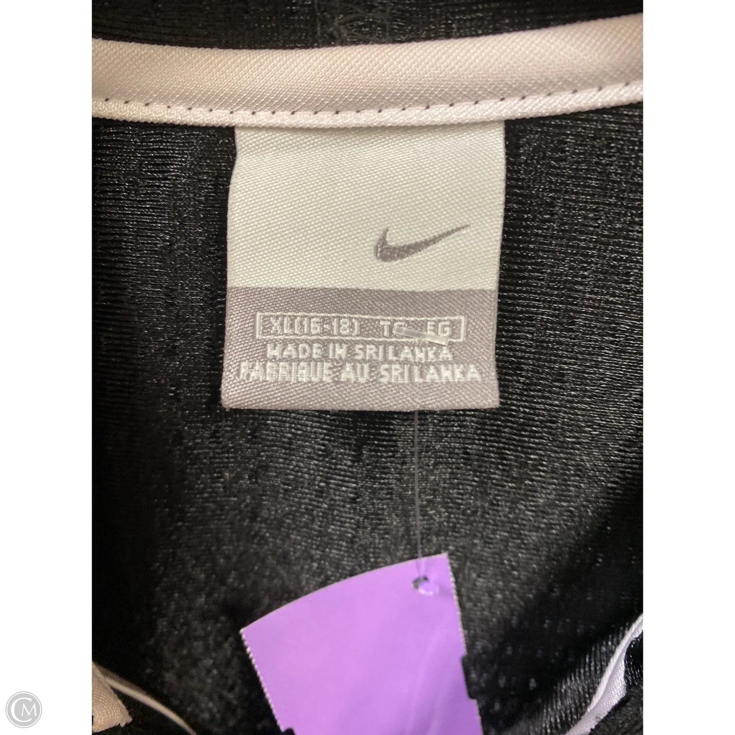 Athletic Jacket By Nike In Black, Size: Xl