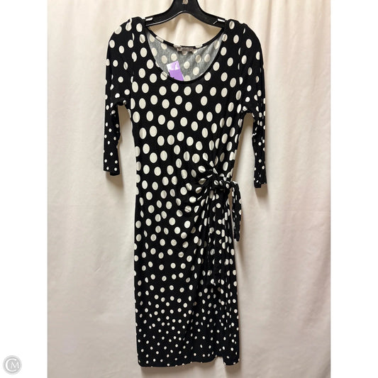 Dress Casual Midi By Clothes Mentor In Black & White, Size: Xs