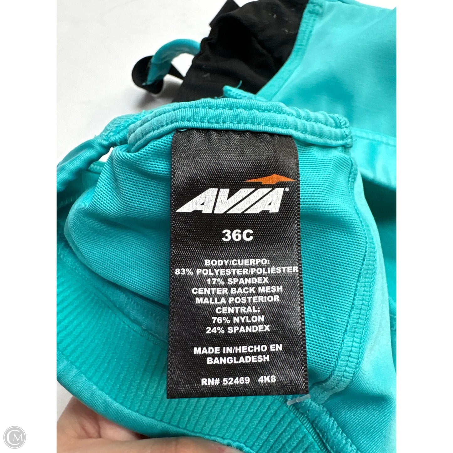 Athletic Bra By Avia In Teal, Size: 36c