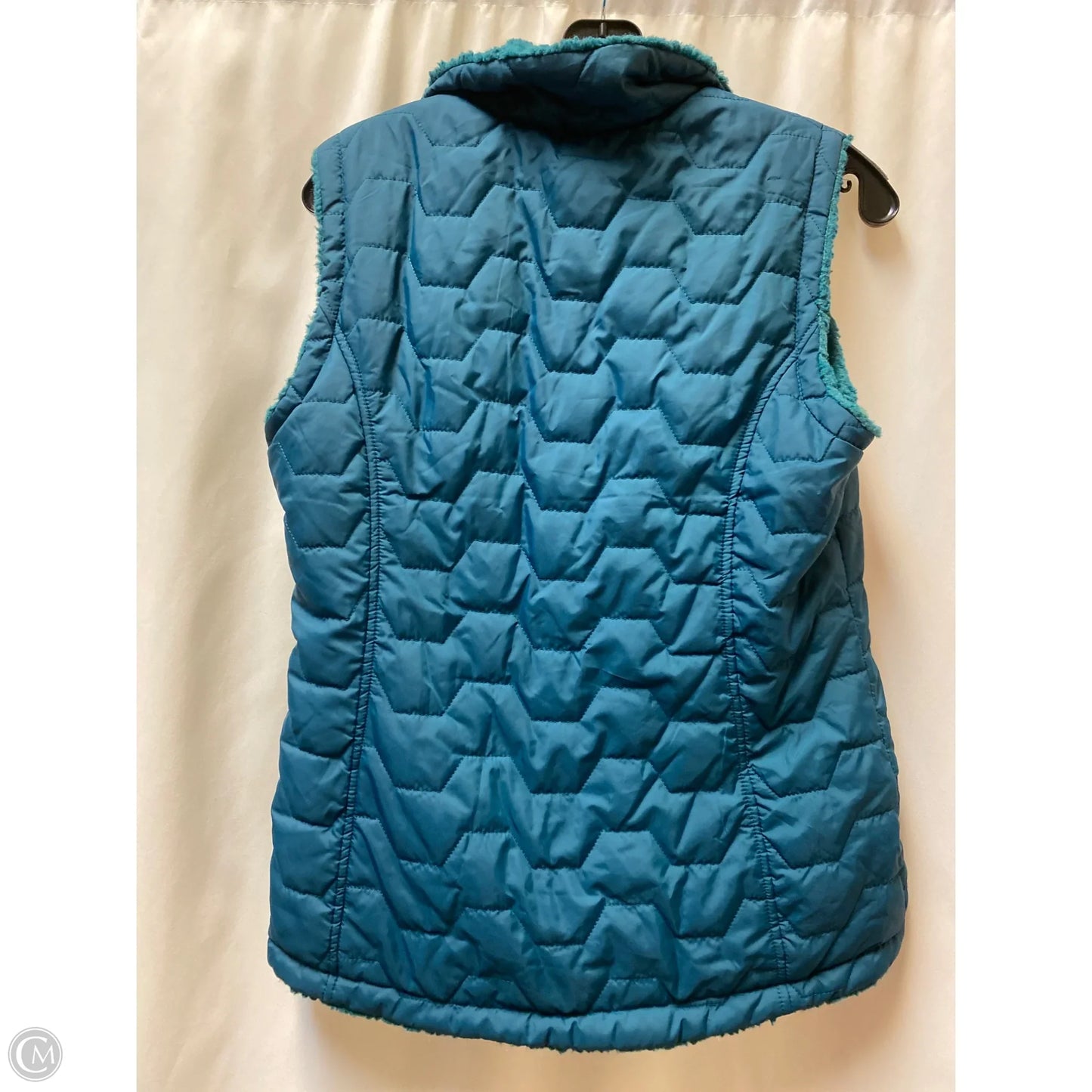 Vest Puffer & Quilted By Free Country In Aqua, Size: S