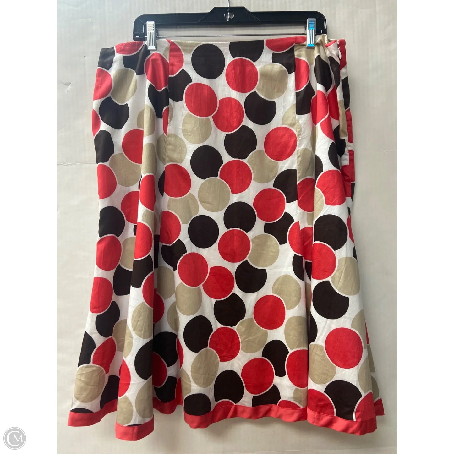 Skirt Midi By Cato In Brown, Size: 1x