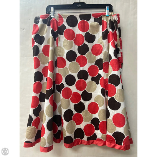 Skirt Midi By Cato In Brown, Size: 1x