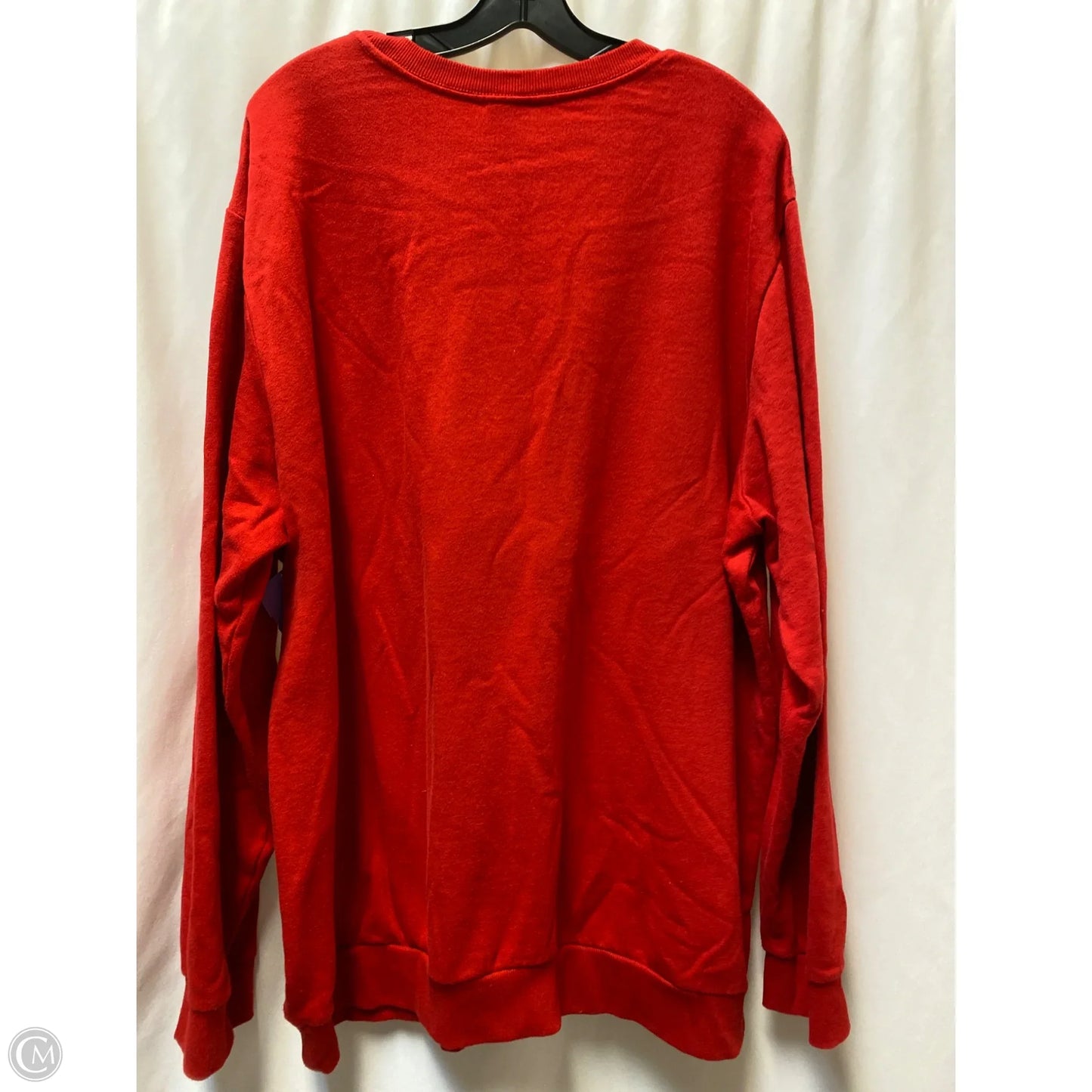 Sweatshirt Crewneck By Disney Store In Red, Size: 3x