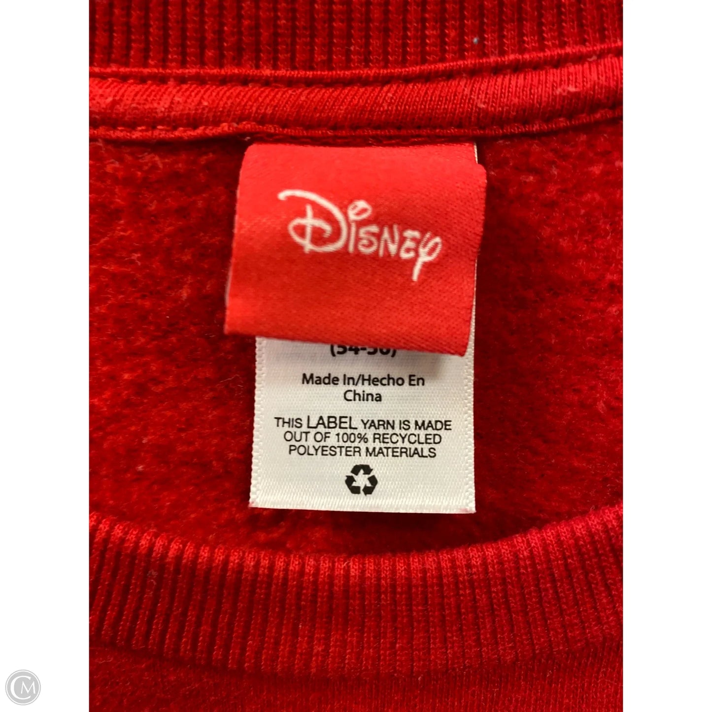 Sweatshirt Crewneck By Disney Store In Red, Size: 3x