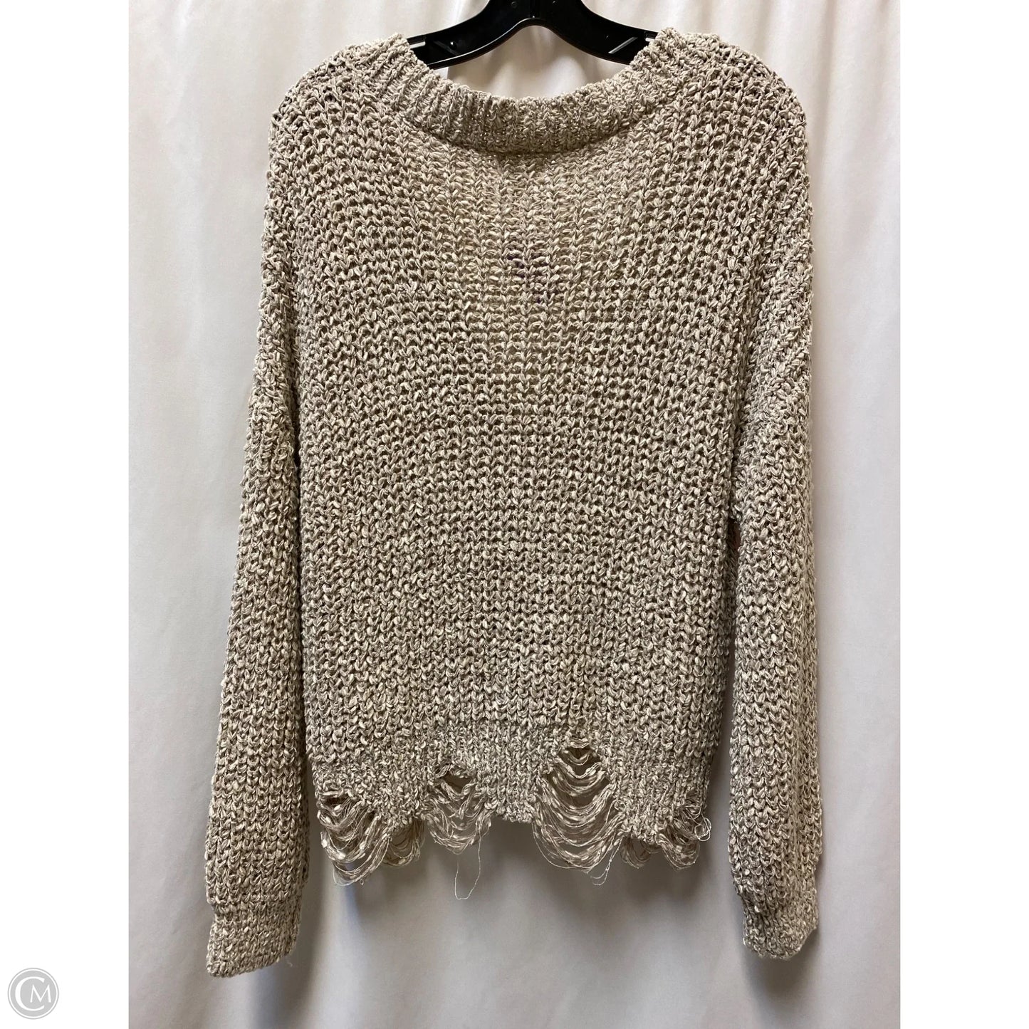 Sweater By Bke In Tan, Size: L