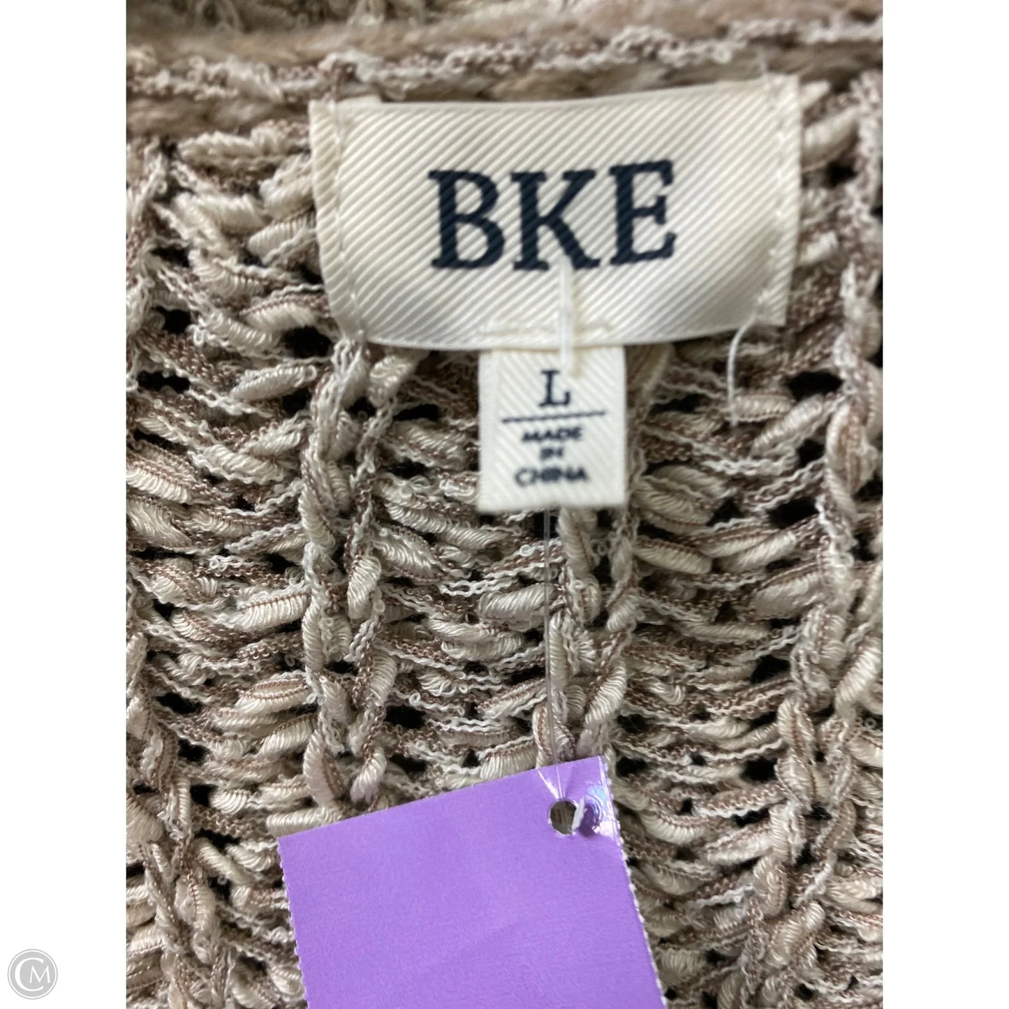 Sweater By Bke In Tan, Size: L