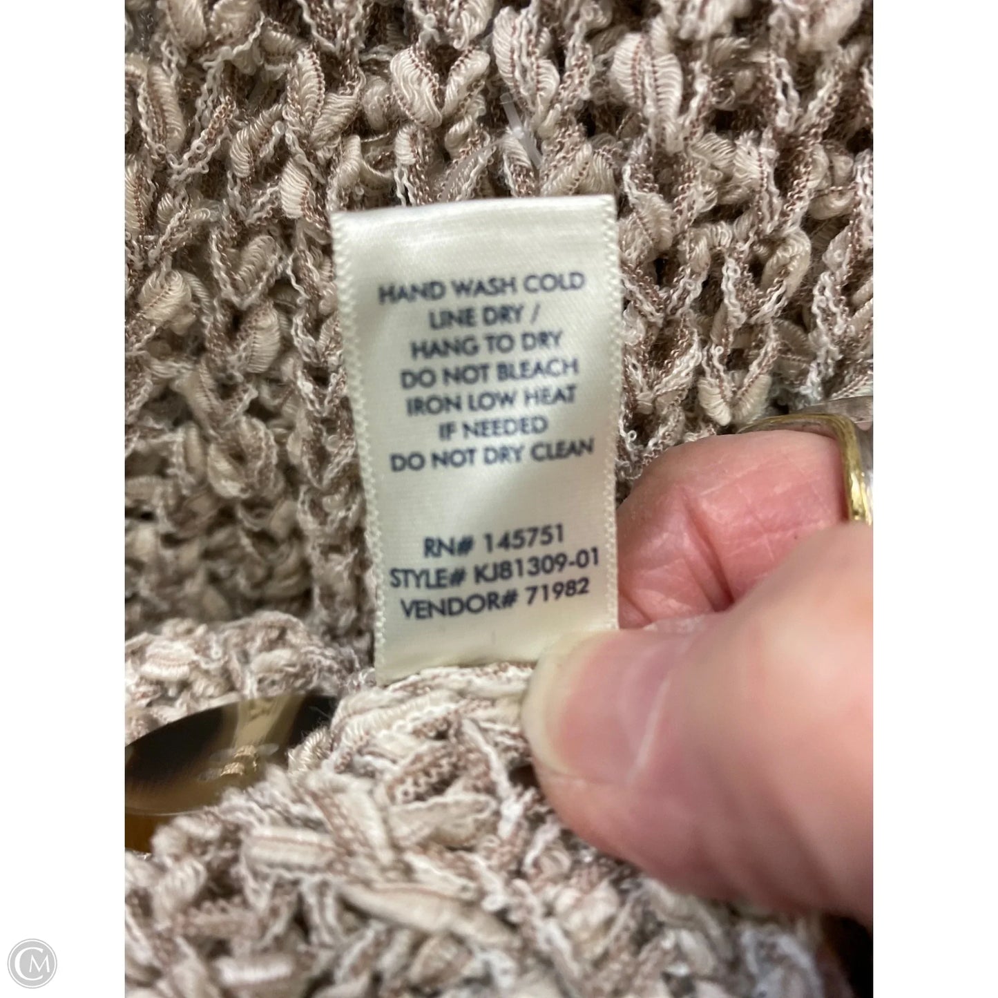 Sweater By Bke In Tan, Size: L