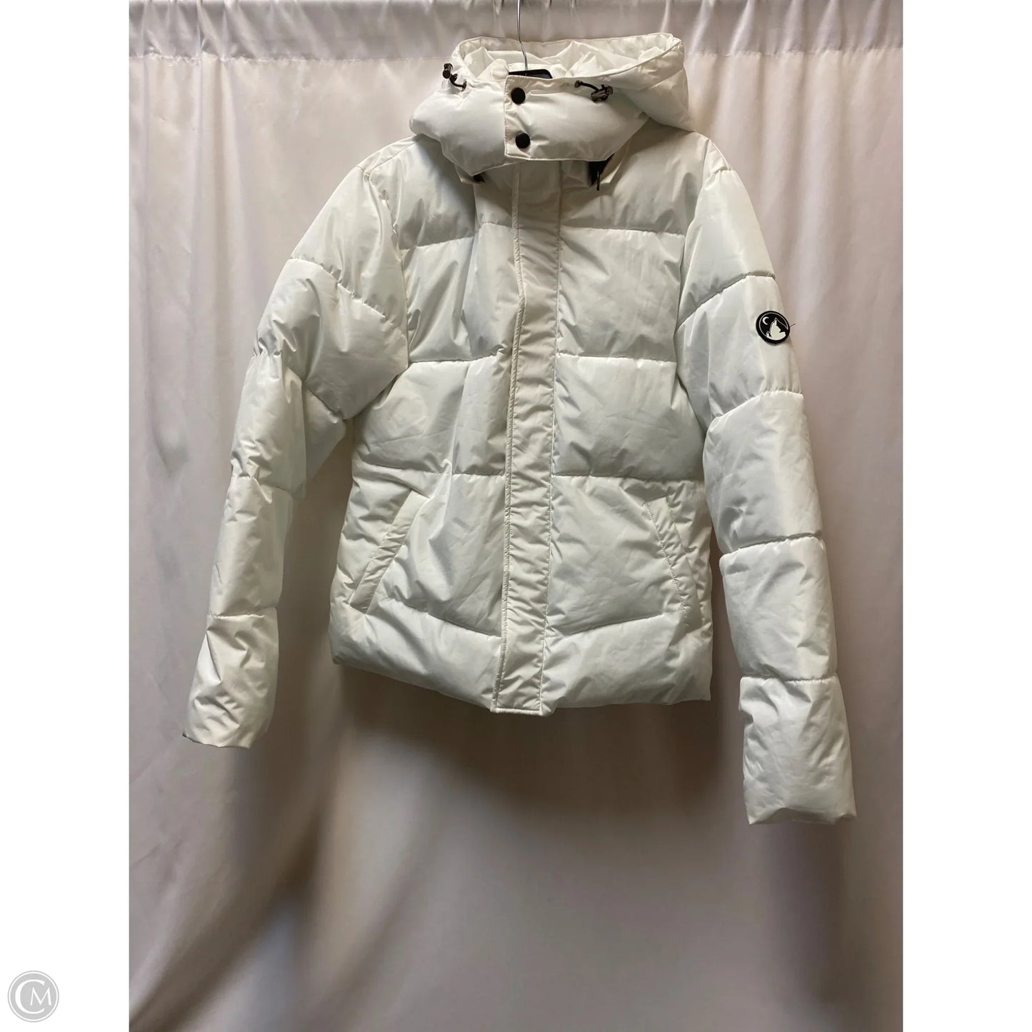 Coat Puffer & Quilted By Zyia In White, Size: M