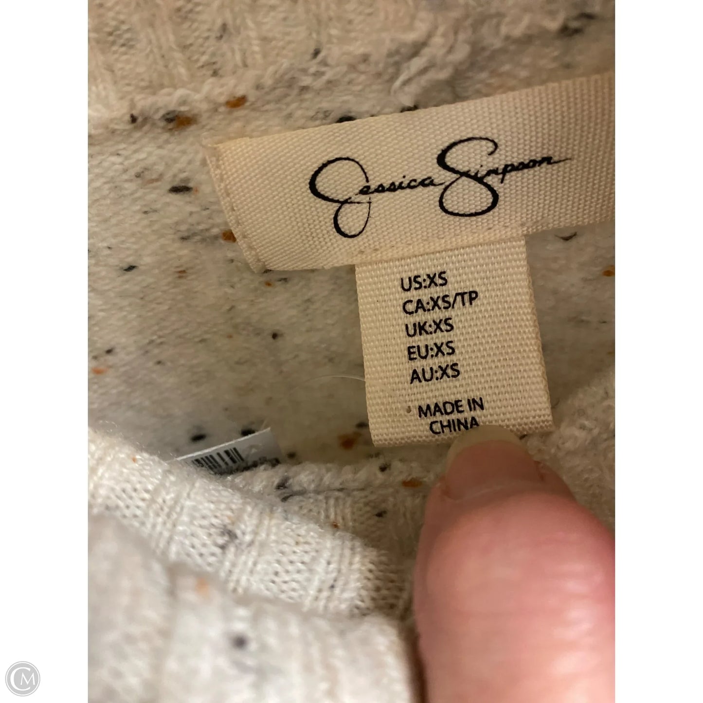 Sweater By Jessica Simpson In Cream, Size: Xs