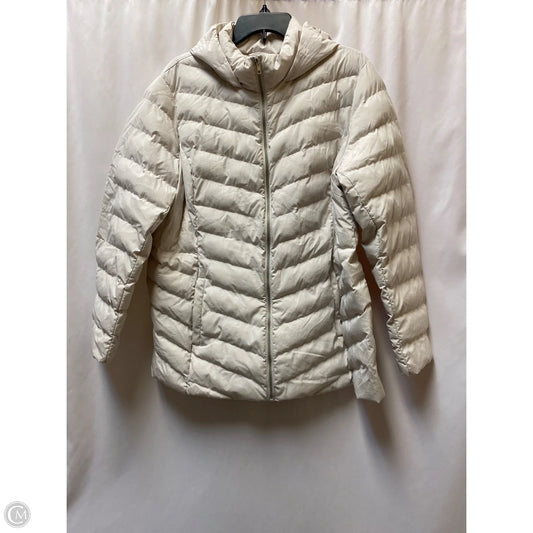 Coat Puffer & Quilted By 32 Degrees In Cream, Size: Xl