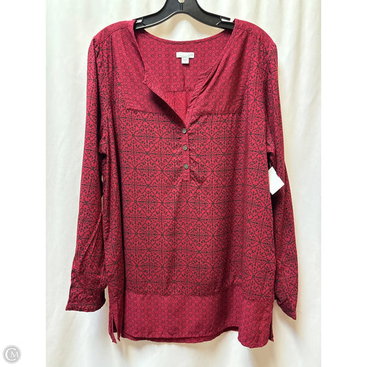 Sweater By J. Jill In Maroon, Size: 1x