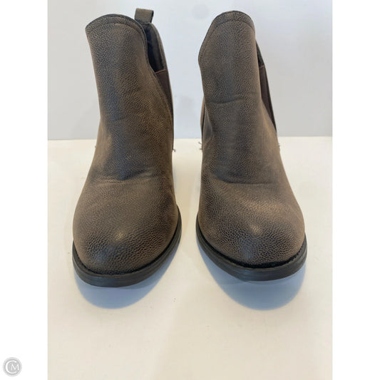 Boots Ankle Heels By Pierre Dumas In Taupe, Size: 8.5