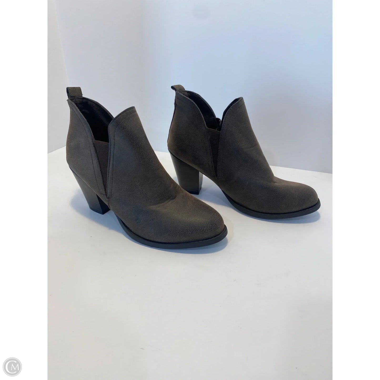 Boots Ankle Heels By Pierre Dumas In Taupe, Size: 8.5
