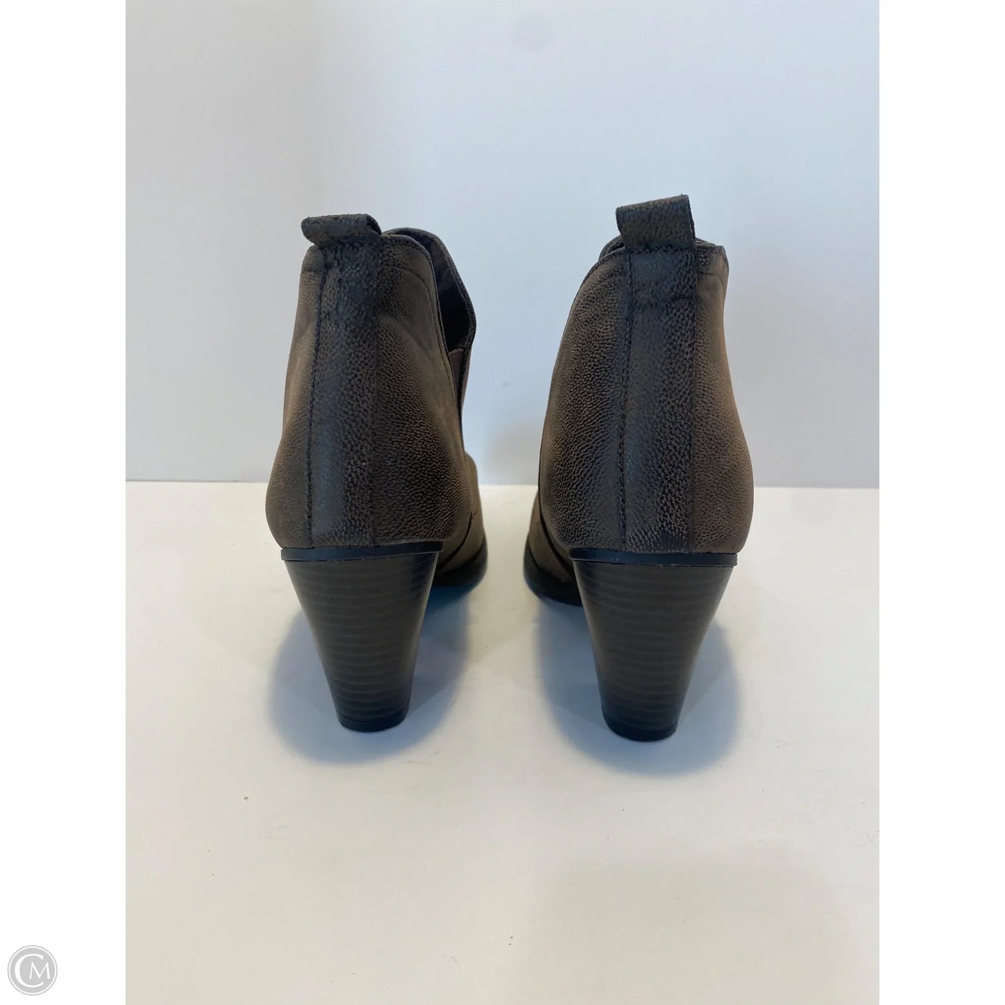 Boots Ankle Heels By Pierre Dumas In Taupe, Size: 8.5