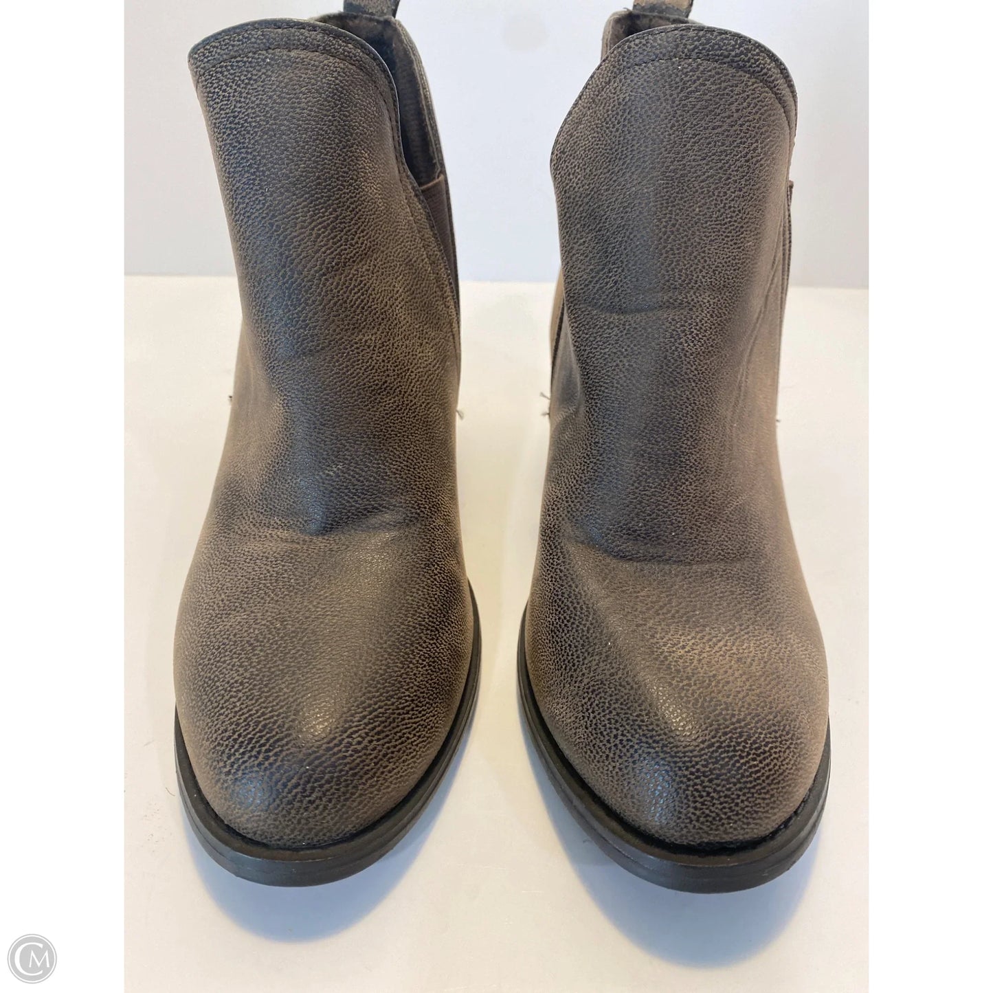 Boots Ankle Heels By Pierre Dumas In Taupe, Size: 8.5