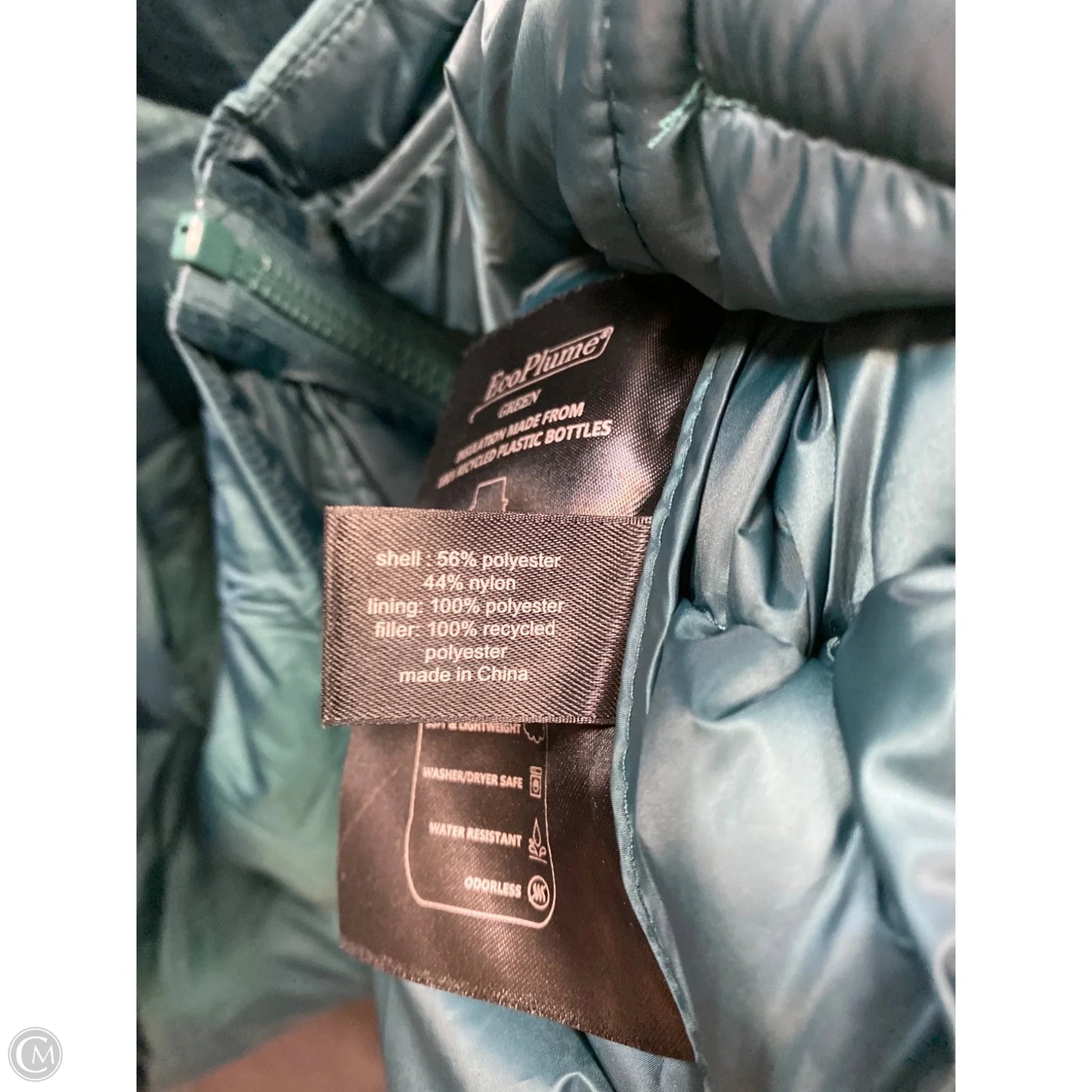 Coat Puffer & Quilted By Lane Bryant In Green, Size: 3x