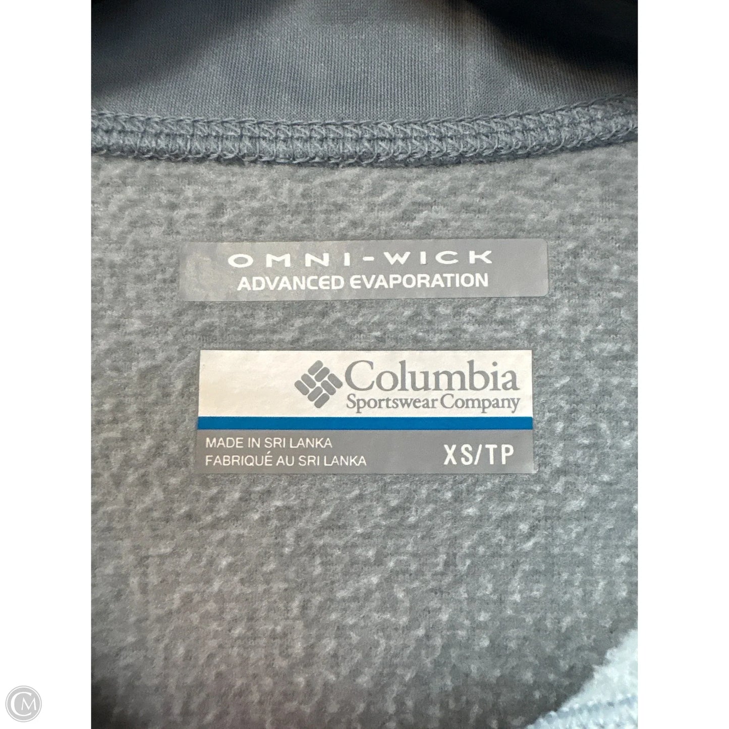 Sweatshirt Collar By Columbia In Grey, Size: Xs