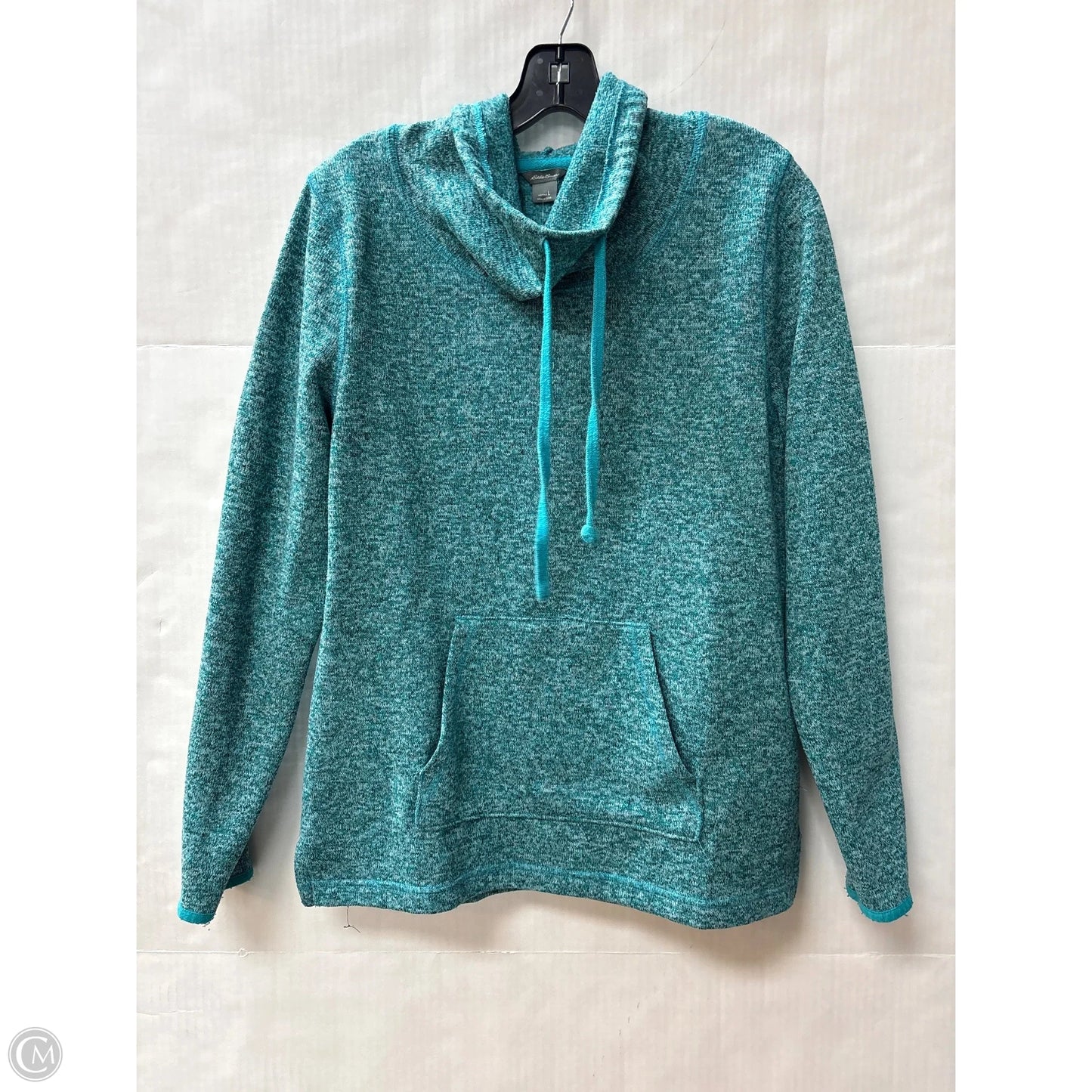 Top Long Sleeve By Eddie Bauer In Teal, Size: L
