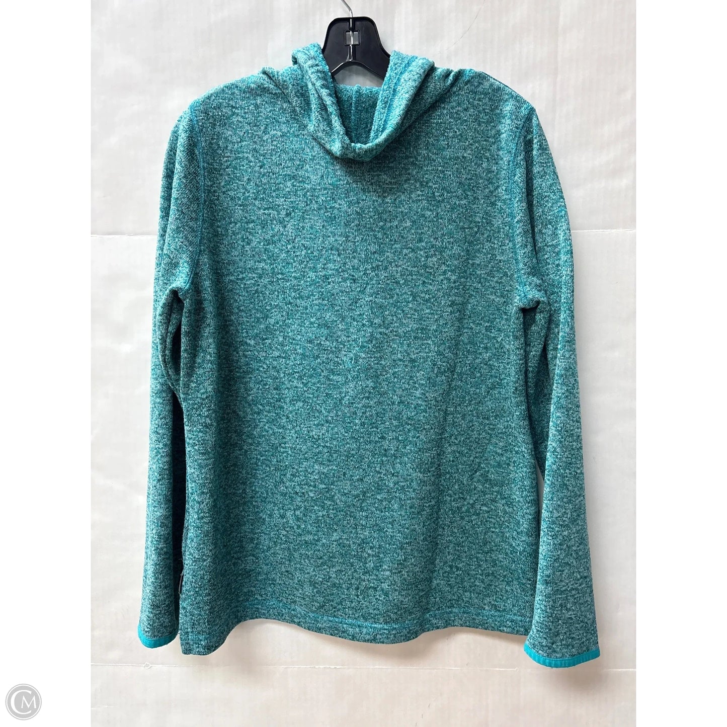 Top Long Sleeve By Eddie Bauer In Teal, Size: L