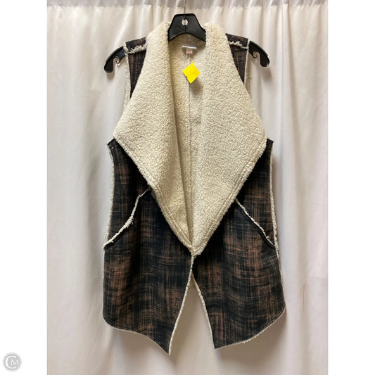 Vest Faux Fur & Sherpa By Lularoe In Brown, Size: S