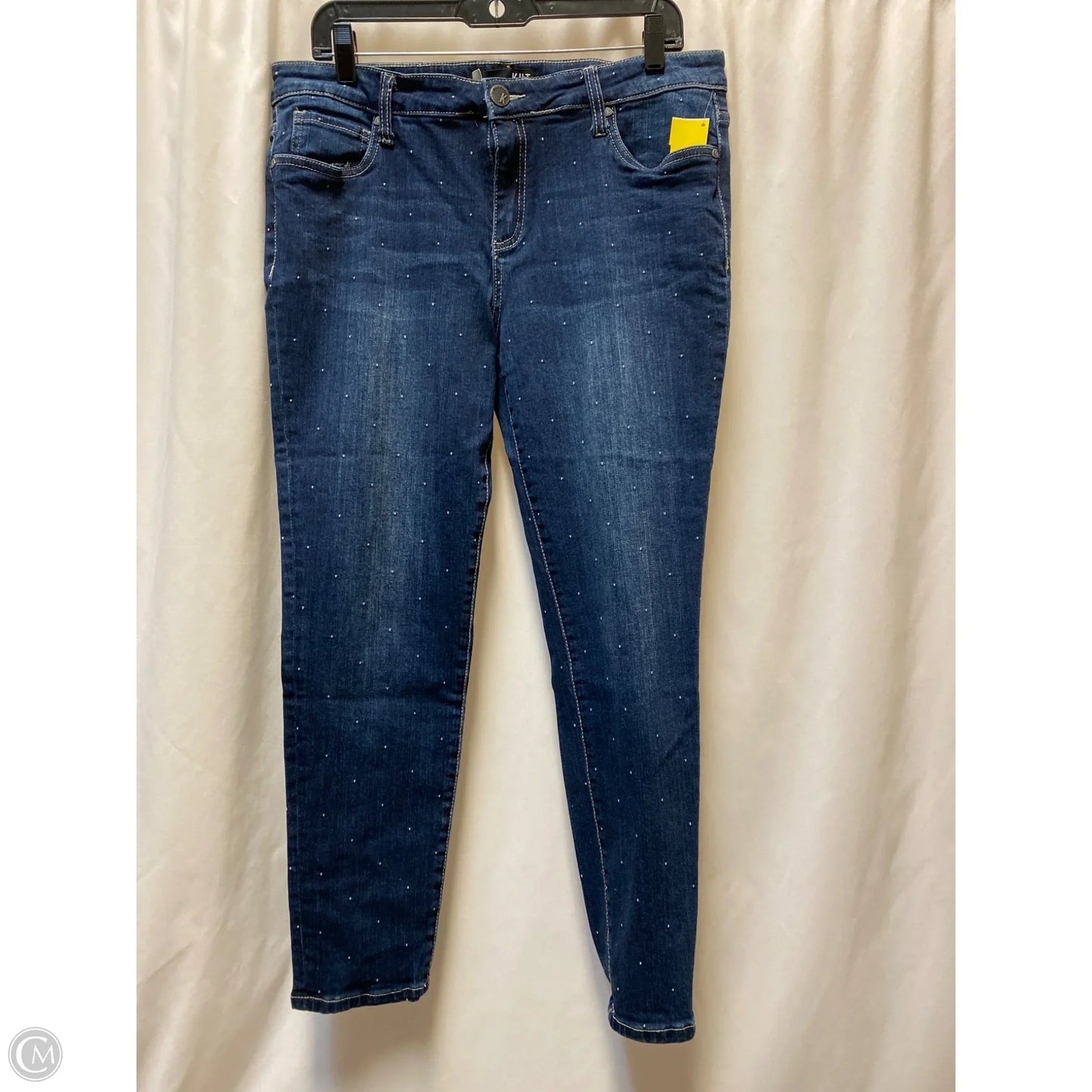 Jeans Straight By Kut In Blue Denim, Size: 12