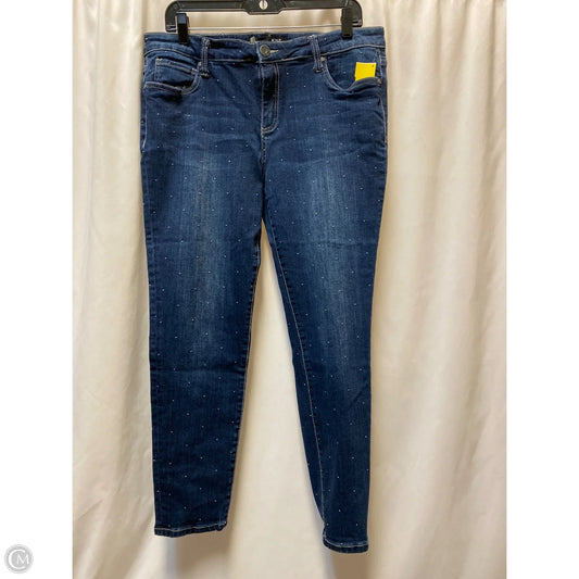 Jeans Straight By Kut In Blue Denim, Size: 12