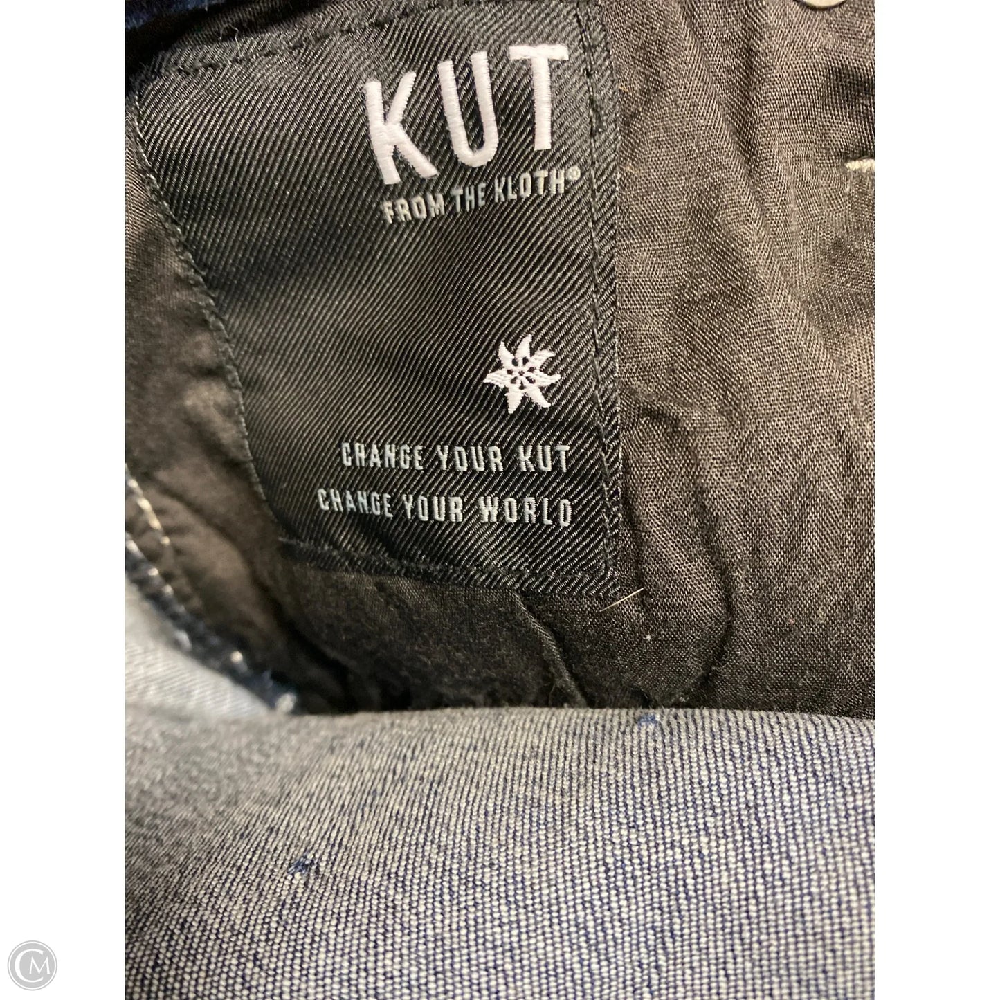 Jeans Straight By Kut In Blue Denim, Size: 12