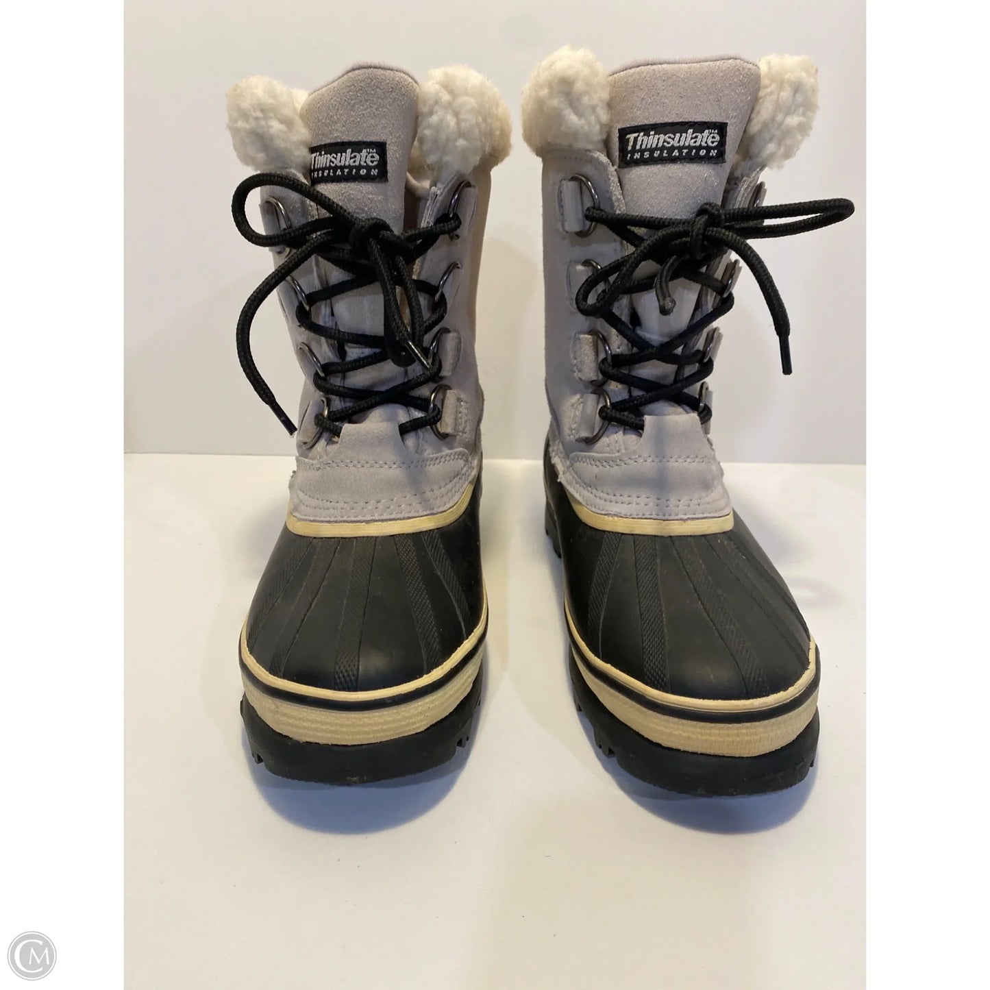 Boots Snow By Clothes Mentor In Grey, Size: 8