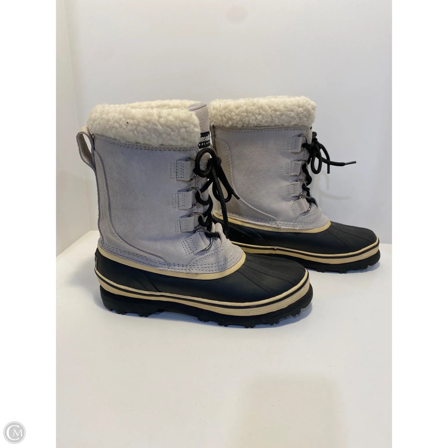 Boots Snow By Clothes Mentor In Grey, Size: 8