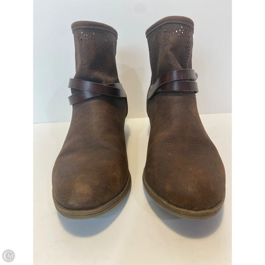 Boots Ankle Heels By Blowfish In Brown, Size: 8