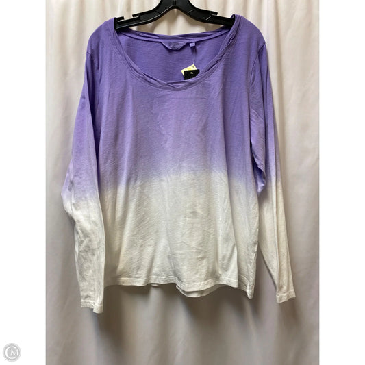 Top Long Sleeve By Candace Cameron Bure In Purple, Size: 1x